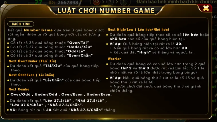 Trải Nghiệm Sòng Bài Số Học Thời Thượng Với Siêu Phẩm Number Game Tại Go88