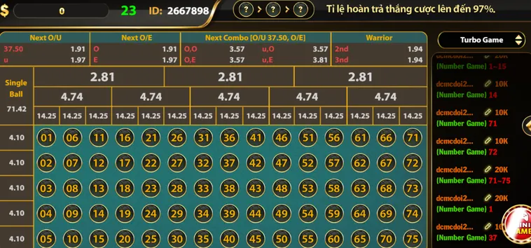 Trải Nghiệm Sòng Bài Số Học Thời Thượng Với Siêu Phẩm Number Game Tại Go88