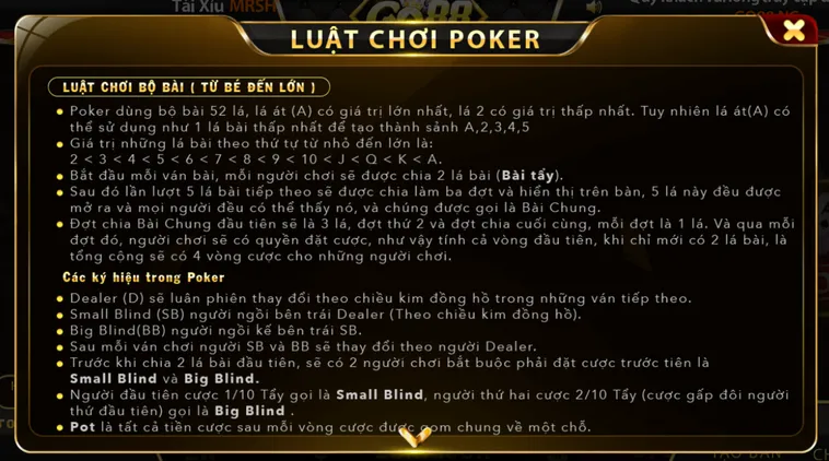 Poker Tại Go88 Sảnh Bài Đẳng Cấp Quốc Tế Chinh Phục Đỉnh Cao Giàu Sang