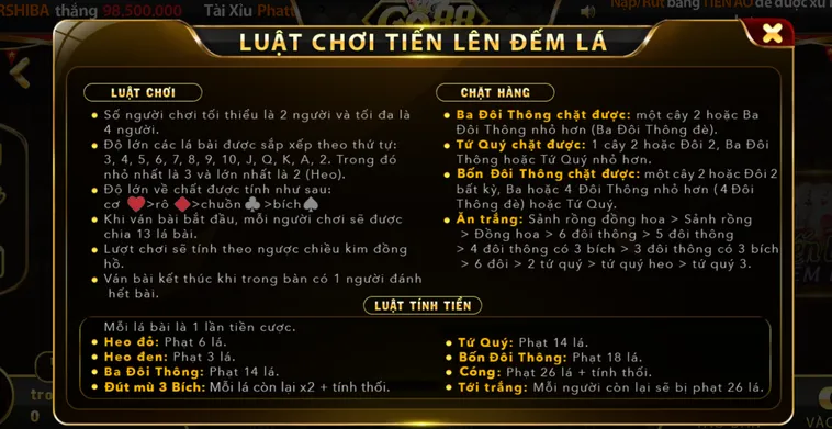 Cẩm Nang Chinh Phục Sảnh Bài Tiến Lên Đếm Lá Tại Go88 Cho Cao Thủ