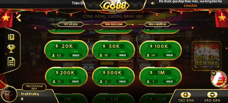 Bí Quyết Làm Chủ Sảnh Bài Tiến Lên Miền Nam Tại Go88 Cho Mọi Bài Thủ