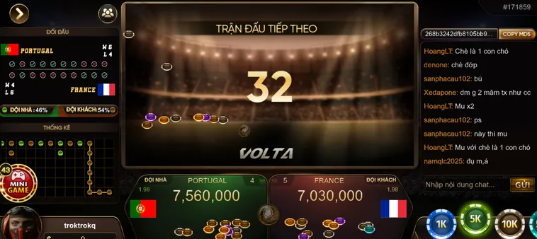 Volta MD5 Tại Go88 Trận Cầu Siêu Tốc Minh Bạch Công Nghệ Mã Hóa